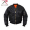 77350 Rothco Concealed Carry MA-1 Flight Jacket - Black