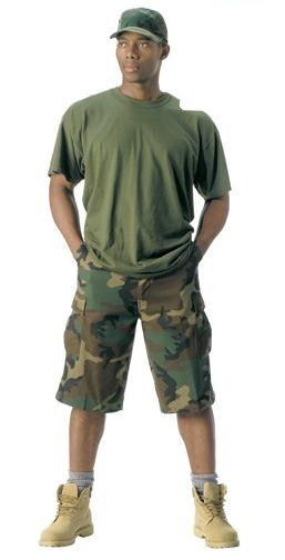 7765 Rothco Long Length BDU Short - Woodland Camo