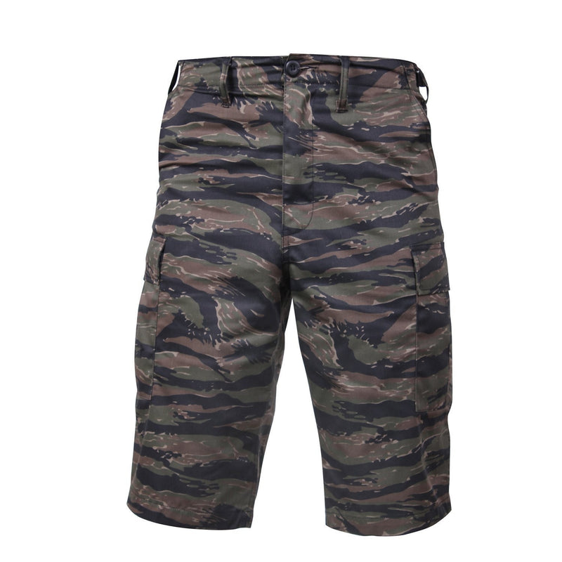 7867 Rothco Long Length Camo BDU Short - Tiger Stripe Camo