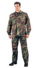 7940 Rothco Ultra Force Woodland Camo BDU Shirt