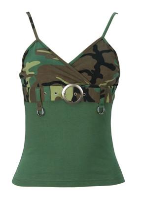 8068 Rothco Womens Woodland 2-tone Tank Top W/buckle