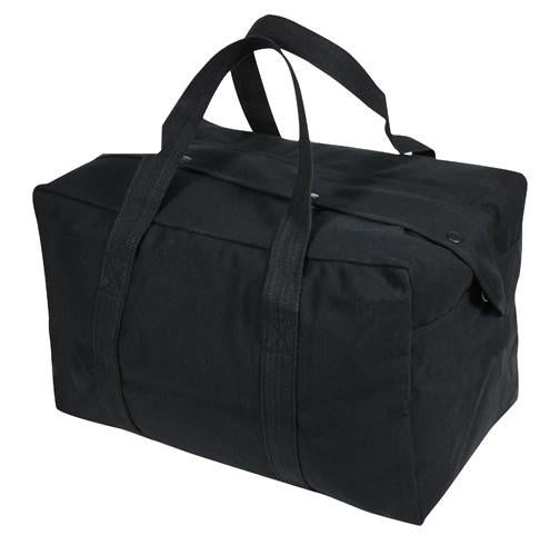 8107 ROTHCO CANVAS SMALL PARACHUTE CARGO BAG - BLACK