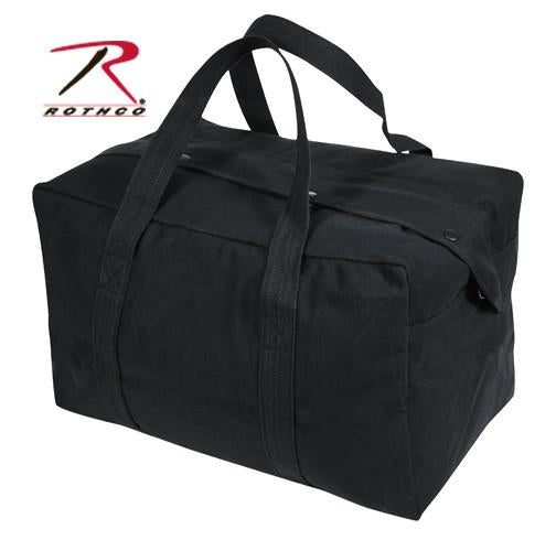 8107 Rothco Canvas Small Parachute Cargo Bag - Black