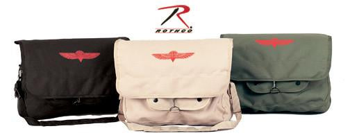 8127 / 8120 Rothco Black Israeli Paratrooper Shoulder Bag