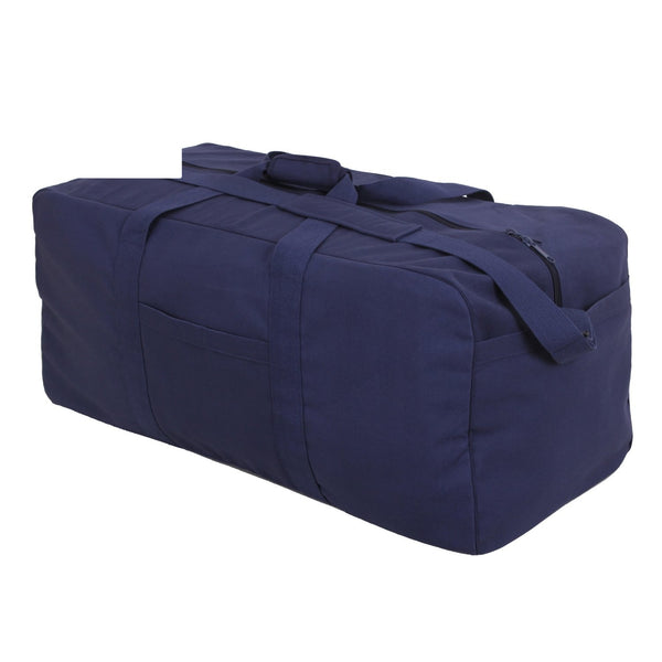 8143 Rothco Canvas Jumbo Cargo Bag - Navy Blue