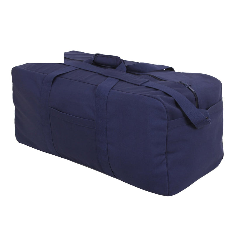8143 Rothco Canvas Jumbo Cargo Bag - Navy Blue