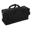 8150 Rothco Canvas Jumbo Tool Bag W/ Brass Zipper - Blk