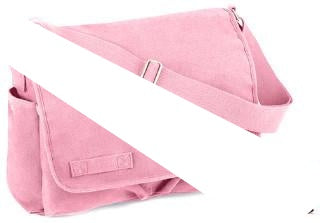 8154 ROTHCO HEAVYWEIGHT CANVAS CLASSIC MESSENGER BAG - PINK
