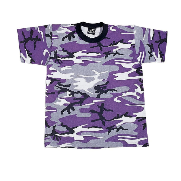 6743 Rothco Kids Camo T-Shirts - Ultra Violet Camo