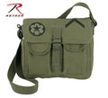 8277 Rothco Olive Drab Ammo Shoulder Bag w/Military Patches