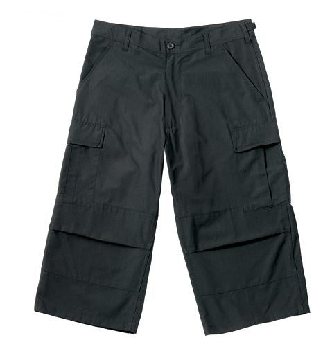 8351 Rothco 6-pocket B.D.U. Capri Pants - Black