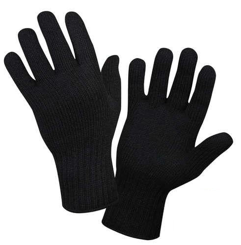 8518 BLACK WOOL GLOVE LINERS