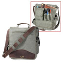 8626 ROTHCO VINTAGE CANVAS M-51 ENGINEERS BAG - OLIVE DRAB WITH LEATHER ACCENTS