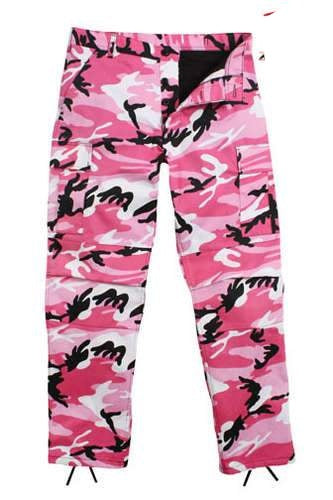 8670 Pink Camouflage Poly/Cotton BDU Pants