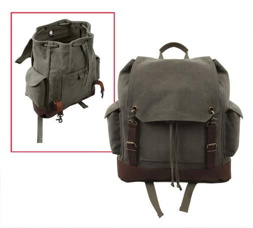 8704 Rothco Vintage Expedition Rucksack - Olive Drab