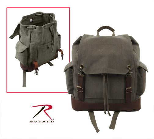 8704 Rothco Vintage Expedition Rucksack - Olive Drab