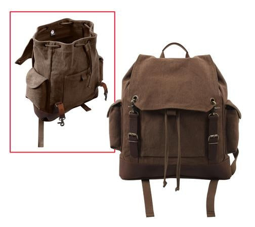 8709 Rothco Vintage Expedition Rucksack - Brown