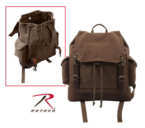 8709 Rothco Vintage Expedition Rucksack - Brown