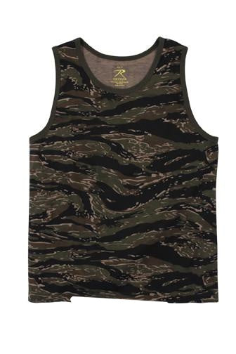 8723 Rothco Camo Tank Top - Tiger Stripe Camo