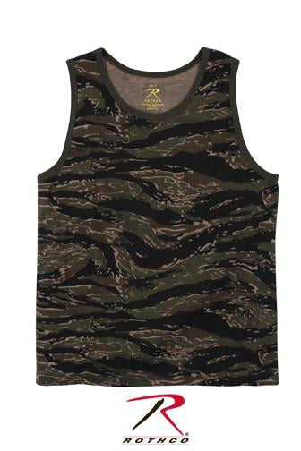 8723 Rothco Camo Tank Top - Tiger Stripe Camo