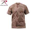 8767 Rothco Camo T-Shirts - Tri-Color Desert Camo