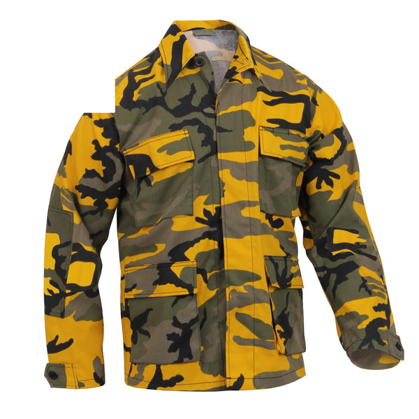 8870 Rothco Color Camo BDU Shirt - Stinger Yellow Camo