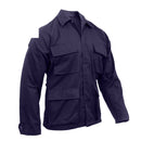 8885 Rothco Poly/Cotton Twill Solid BDU Shirts - Navy Blue