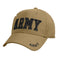 8955 Rothco Deluxe Army Embroidered Low Profile Insignia Cap - Coyote Brown