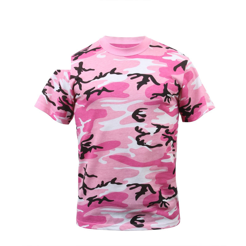 8987 Rothco Colored Camo T-Shirts - Pink Camo