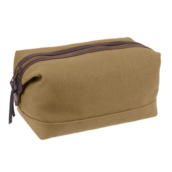 91260 Rothco Canvas & Leather Travel Kit - Coyote Brown