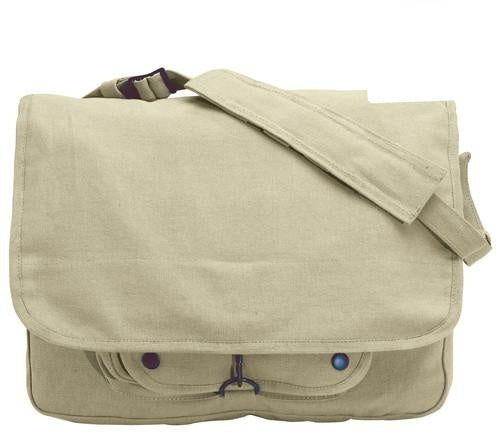 9138 ROTHCO VINTAGE CANVAS PARATROOPER BAG - KHAKI