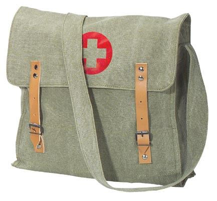 9141 Rothco Vintage Canvas Medic Bag - Olive Drab
