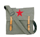 9142 ROTHCO CANVAS CLASSIC BAG / RED STAR - OLIVE DRAB