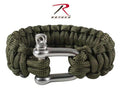 914 Rothco Olive Drab Paracord Bracelets w/ D-Shackle Closure
