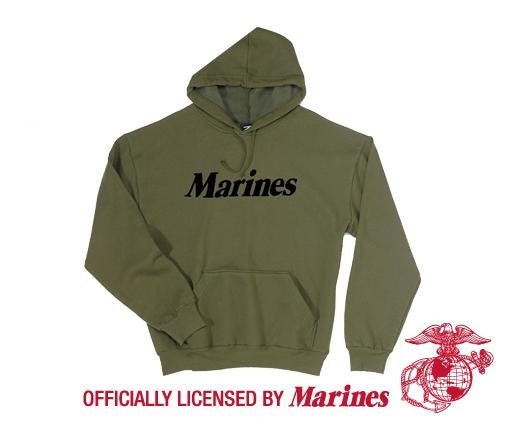 9176 Rothco Marines Pullover Hooded Sweatshirt - Olive Drab
