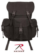 9202 Rothco Black Canvas Outfitter Rucksack