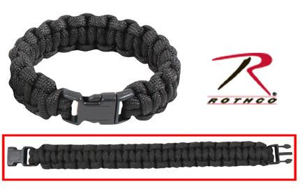 925 Rothco Paracord Bracelet - Black