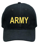 9285 Rothco Black Army Supreme Low Profile Insignia Cap