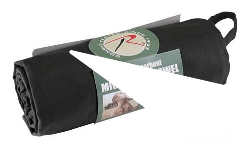 93 Rothco Microfiber Towel - Black / 30" X 50"