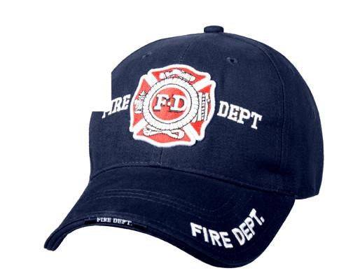 9365 Rothco Deluxe Navy Blue Fire Dept Low Profile Insignia Cap