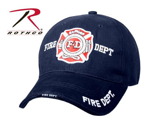 9365 Rothco Deluxe Navy Blue Fire Dept Low Profile Insignia Cap