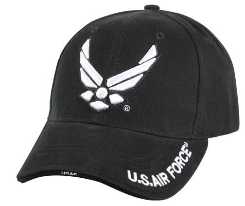 9384 DELUXE BLACK ''NEW WING AIR FORCE'' LOW PROFILE CAP