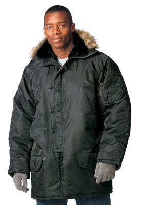 9390 Rothco Ultra Force Black N-3B Snorkel Parka