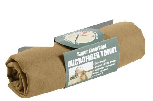 94 Rothco Microfiber Towel - Coyote / 15" X 24"