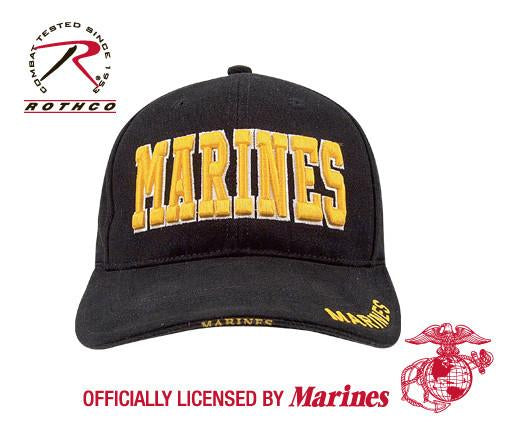 9437 Rothco Marines Deluxe Low Profile Insignia Cap - Black