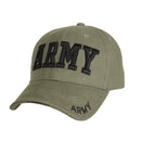 9508 Rothco Deluxe Army Embroidered Low Profile Insignia Cap - Olive Drab