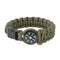 958 Rothco Paracord / Compass Bracelet - Od