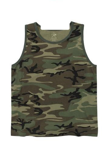 9593 Rothco Tank Top Vintage Woodland Camo