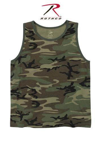 9593 Rothco Tank Top Vintage Woodland Camo