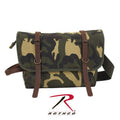 9614 Rothco Camo Canvas Explorer Shoulder Bag/leather